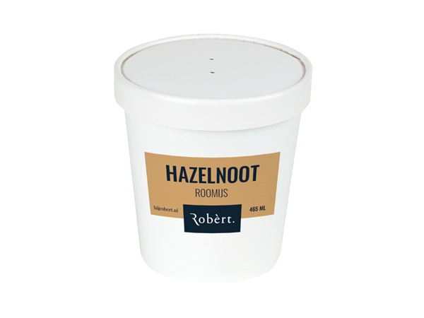 Roomijs hazelnoot