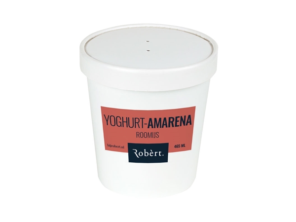 Roomijs yoghurt-amarena