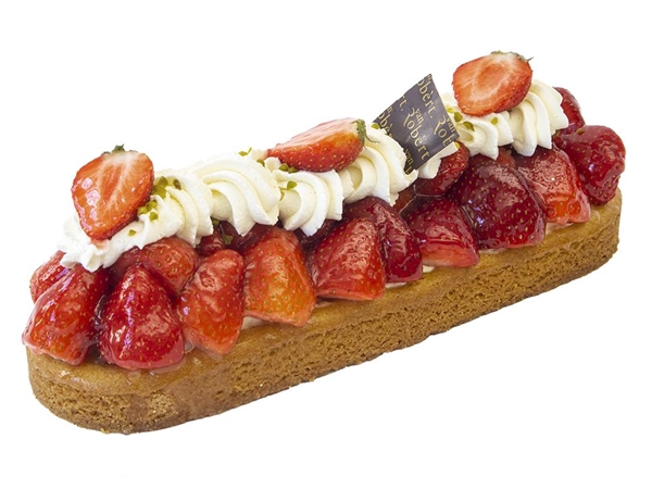 Aardbeienslof met slagroom (6 p)