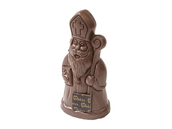 Sinterklaas van melkchocolade